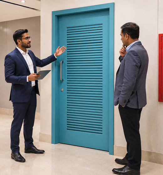 Fire door integrity test