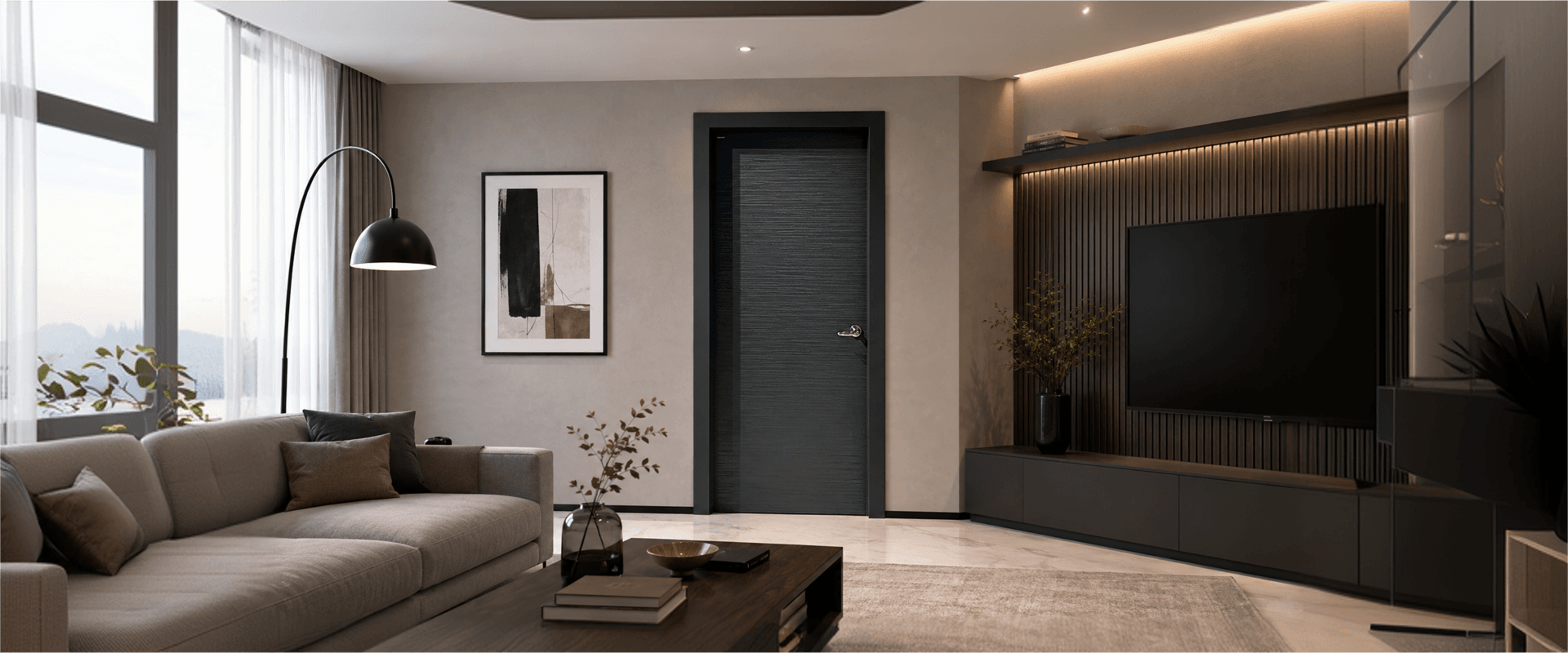 Luxury residential home with premium Hörmann garage door